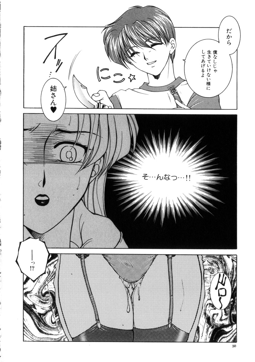 【エロ漫画】結婚することにヤキモチをやいた弟にレイプされちゃうお姉さん…おっぱい揉みや生ハメセックスで近親相姦で中出ししちゃう【安原司：激情】