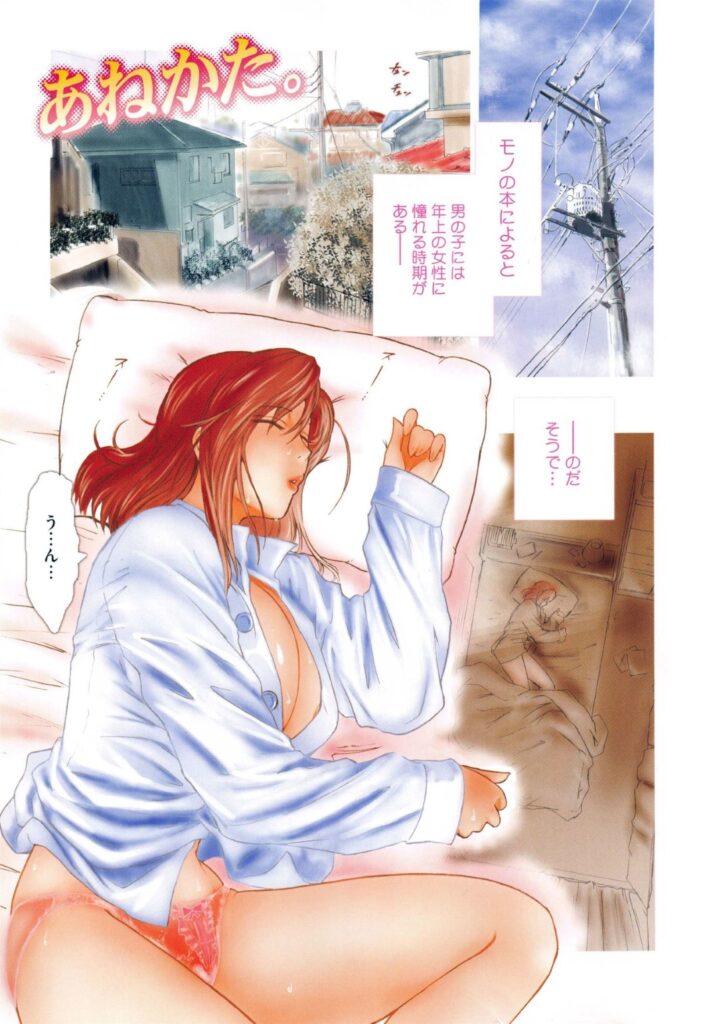 【エロ漫画】実の姉にたいして性衝動を抑えられず寝込みフェラをされ顔射させられる姉。弟にお願いをされて押しに負けてセックスをすることになると69でフェラやクンニをして何度もイチャラブセックスをするとアヘ顔で絶頂アクメ堕ちしちゃう【ここのき奈緒：あねかた。】