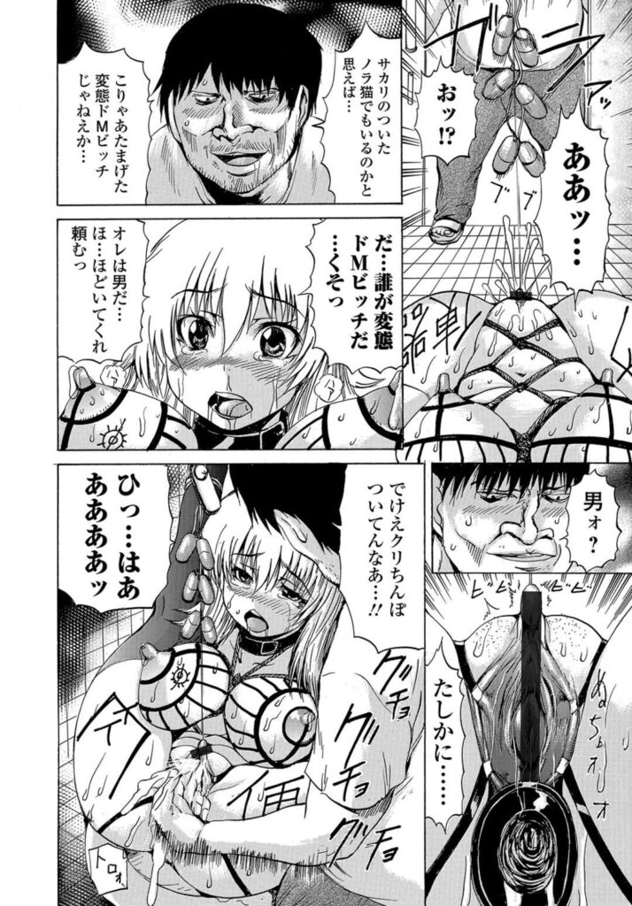 【エロ漫画】幼なじみのスケバンJKが他校の女にタイマンだとだまされ夏休みの間中ずっと集団レイプされていたらしく、さらにその話を聞いた男子たちに集団レイプされ肉便器に堕とされる！【若宮参太：ビッチ肉便器】