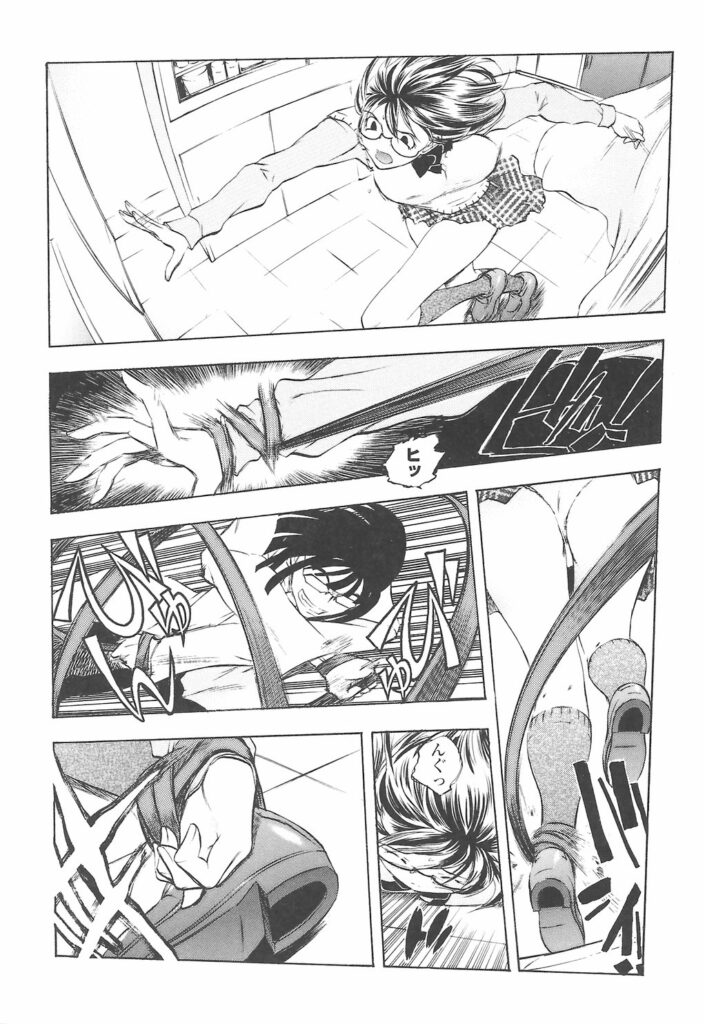 【エロ漫画】処女巨乳の眼鏡っ子女子校生が下衆い先生に拘束されてマンコとアナルの２穴でセックスされたりと調教エッチされちゃう【ゆうきつむぎ：保健室隆環日記】