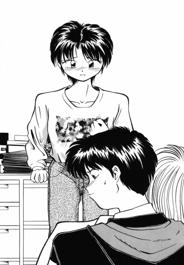 【エロ漫画】彼女を追いかけようととする彼を止めて誘惑しちゃう…バックで生ハメ中出しいちゃラブセックスで淫乱堕ちしちゃう【RaTe：πーパイー】